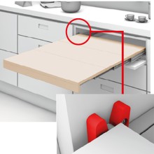 Механизъм за изтегляща се сгъваема маса от шкаф SHELF & TABLE 2S
