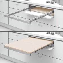 Механизъм за изтегляща се сгъваема маса от шкаф SHELF & TABLE H