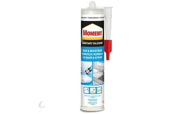 Силикон MOMENT санитарен прозрачен 280 ml