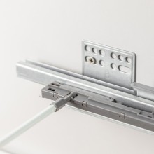 Слимбокс PUSH - механизъм за чекмедже с метални страници 120 mm GTV в антрацит