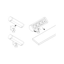 Настолен контакт-разклонител OFFICEBOX