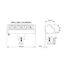 Настолен контакт-разклонител OFFICEBOX