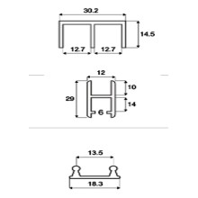 Механизъм за стъклени плъзгащи врати      SISO